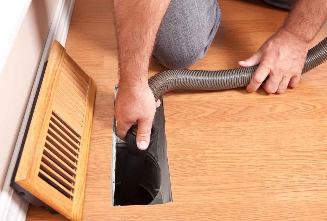 Air Duct Cleaning by a professional.